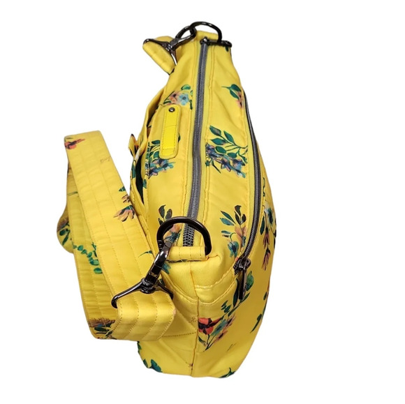 Lug RFID Quilted Crossbody Strap Flare 2 in Bouquet Yellow - Picture 3 of 7